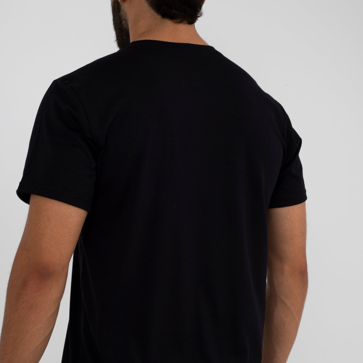 Camiseta en algodón Negro