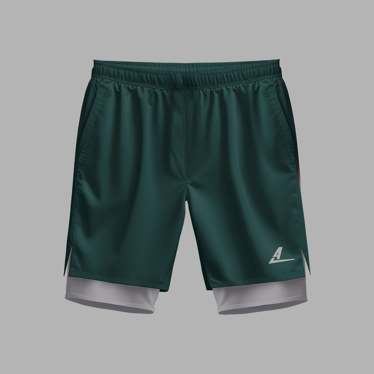 Pantaloneta con Licra Verde Oscuro