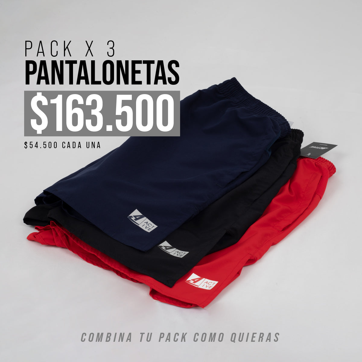 PACK POR 3 PANTALONETAS